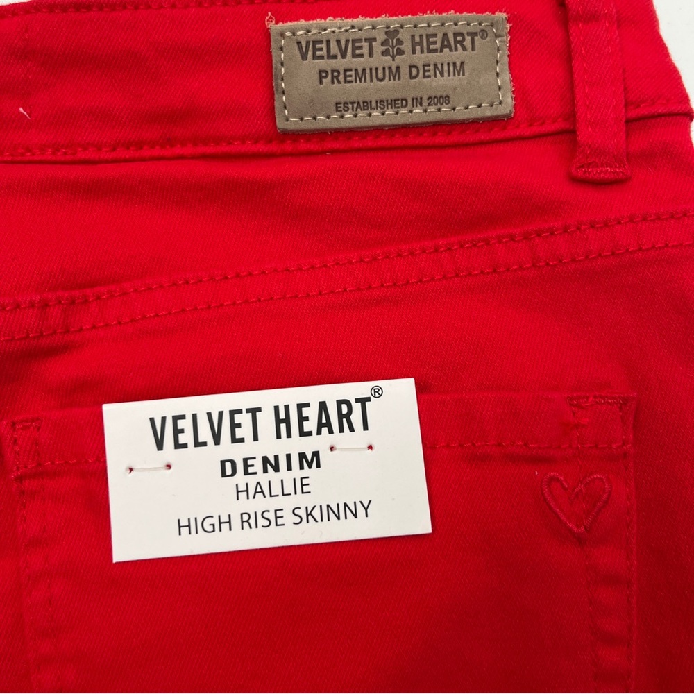 Velvet Heart Red High Rise Jeans - Picture 4 of 9